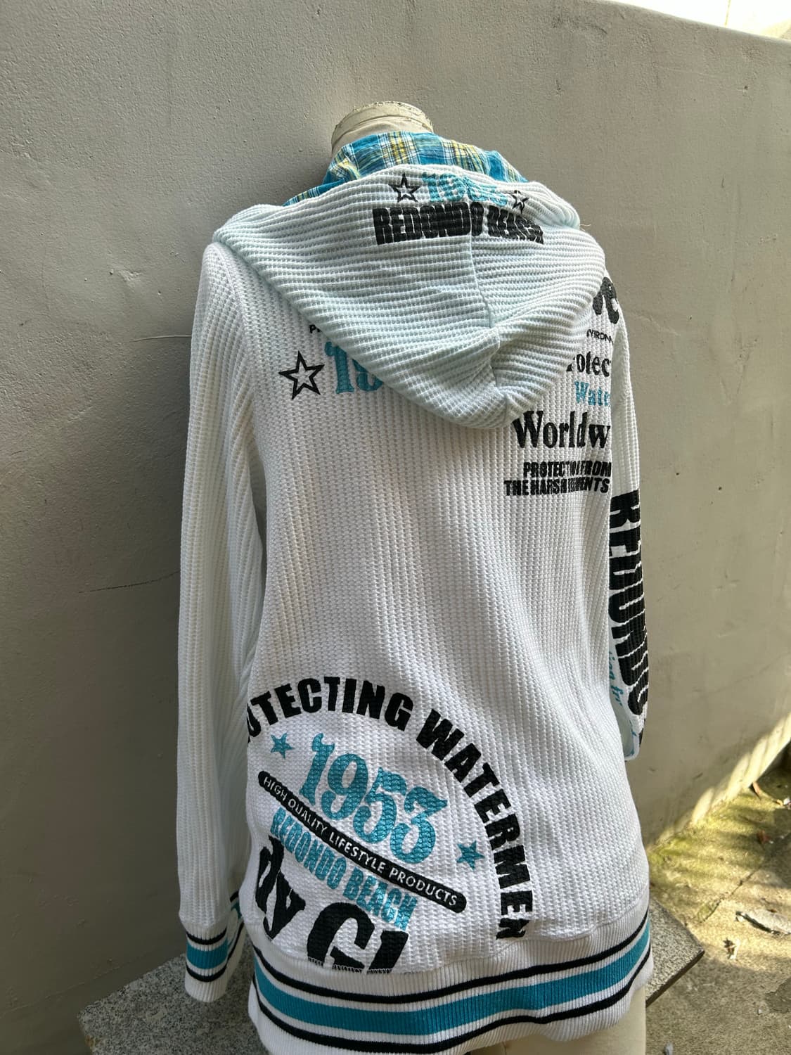 일본빈티지 키치 Y2K body glove 레터링 후드집업 상품이미지3
