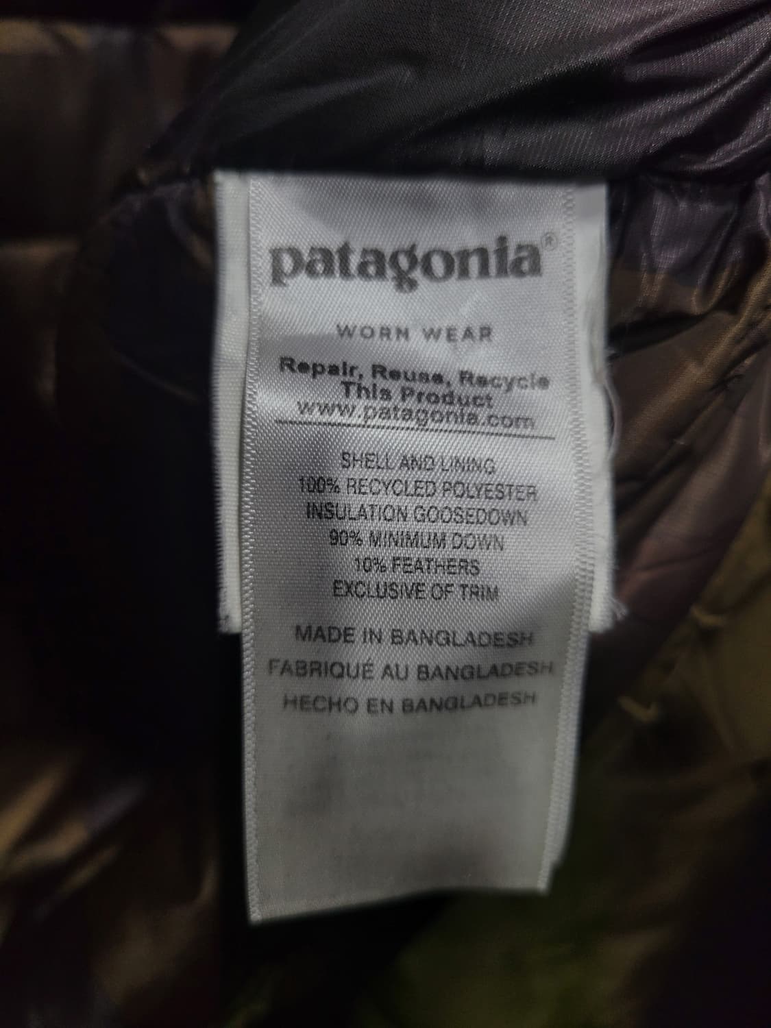 PATAGONIA 파타고니아 구스 다운 경량 패딩  상품이미지6
