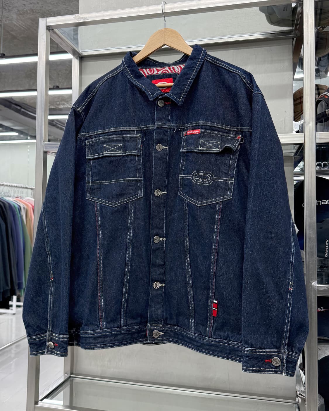  에코 Ecko Unltd 00s 인디고 데님 트러커 자켓 상품이미지2