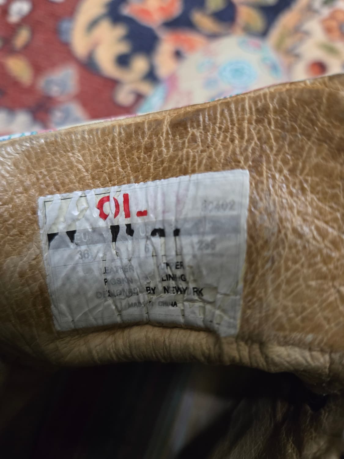 오일릴리(OILILY) 멀티 패턴 레더 워커 부츠 eu36/230-235 상품이미지8