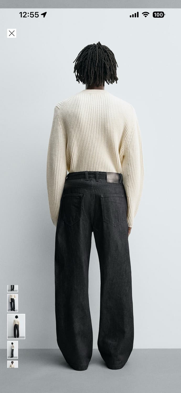 ZARA 진 플레어핏 인디고 32 새상품 택포함 상품이미지5