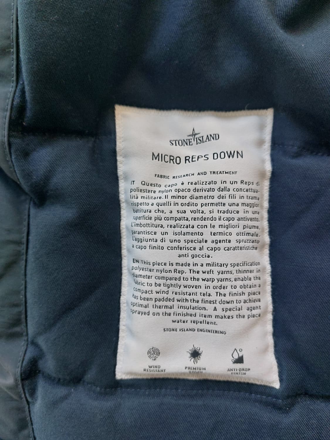 (택포)스톤아일랜드 마이크로랩스 다운패딩 M사이즈 상품이미지8