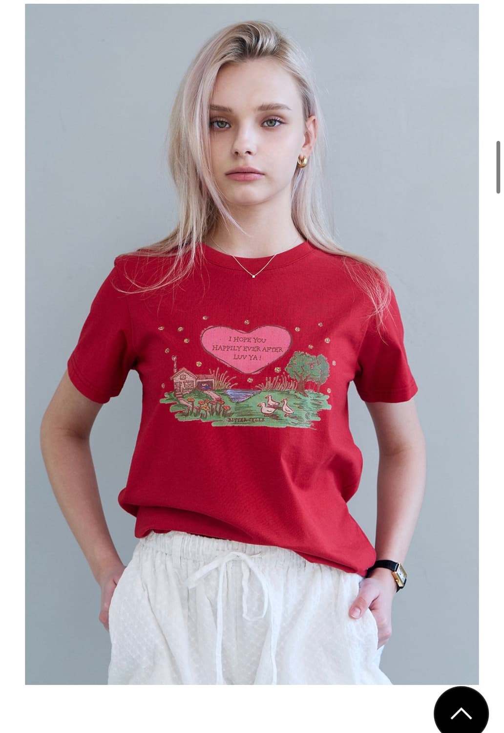 Serene Town Tee-Red 상품이미지5