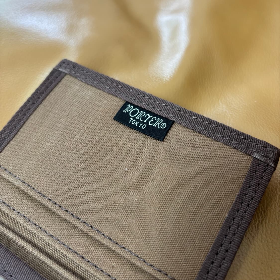 PORTER 포터 덕 카드 케이스 지갑 월렛 카멜 상품이미지4