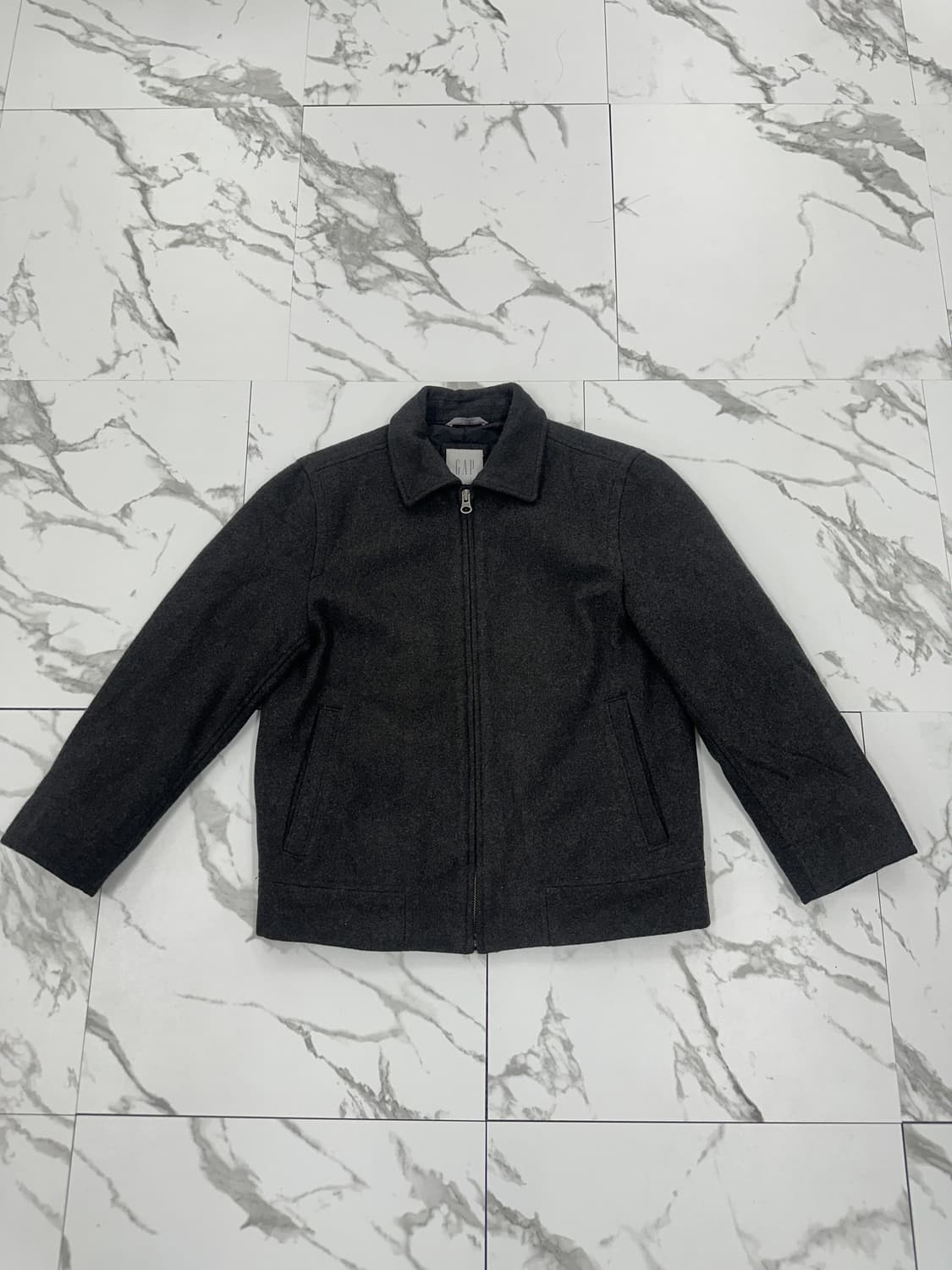 올드 갭 그레이 울 블루종 자켓 상품이미지1