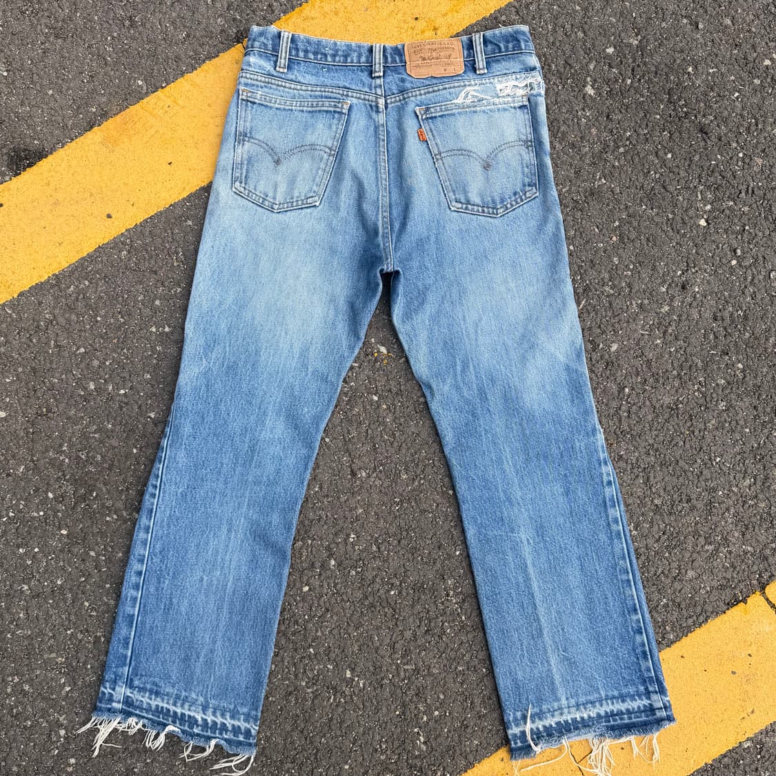 80s-90s 빈티지 리바이스 517 오렌지탭 부츠컷 상품이미지5