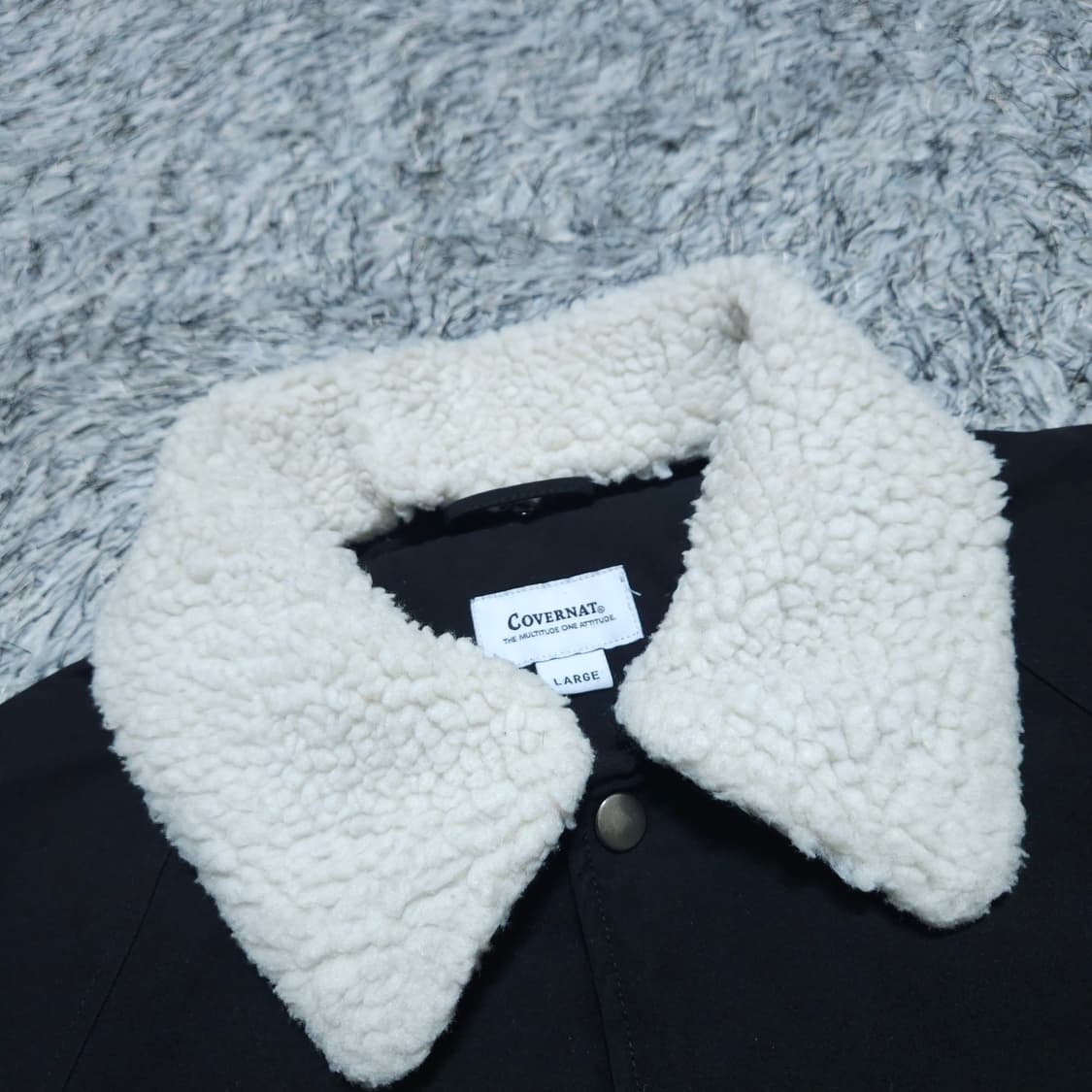 커버낫) L 남자 양털카라점퍼 코치자켓 / 왕눈이샵 상품이미지8