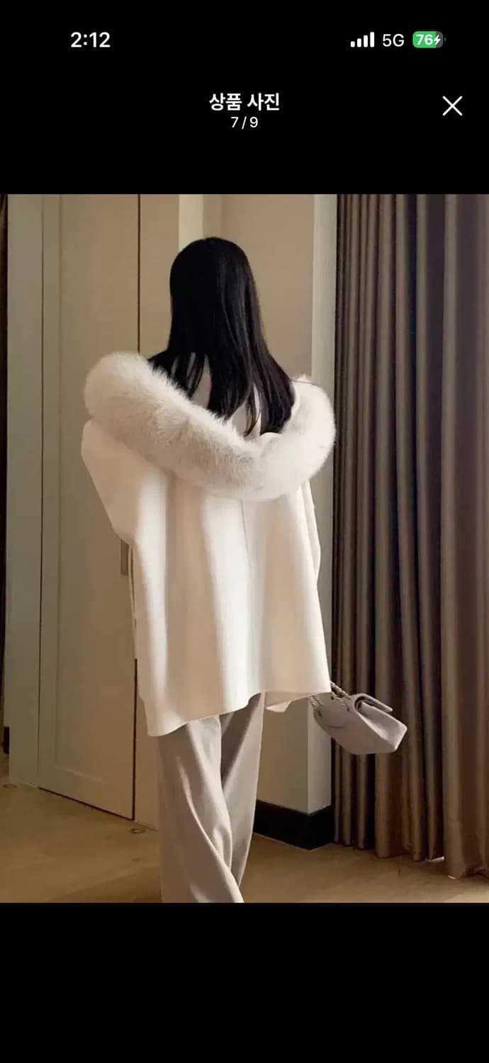 어라운드율 사가폭스 케이프 코트 크림 상품이미지6