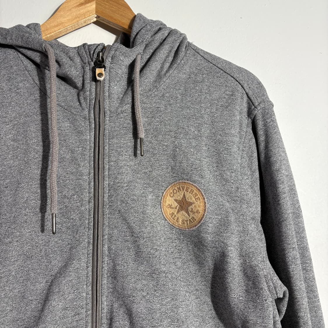 컨버스 그레이 로고 후드집업 (무료배송) 상품이미지2