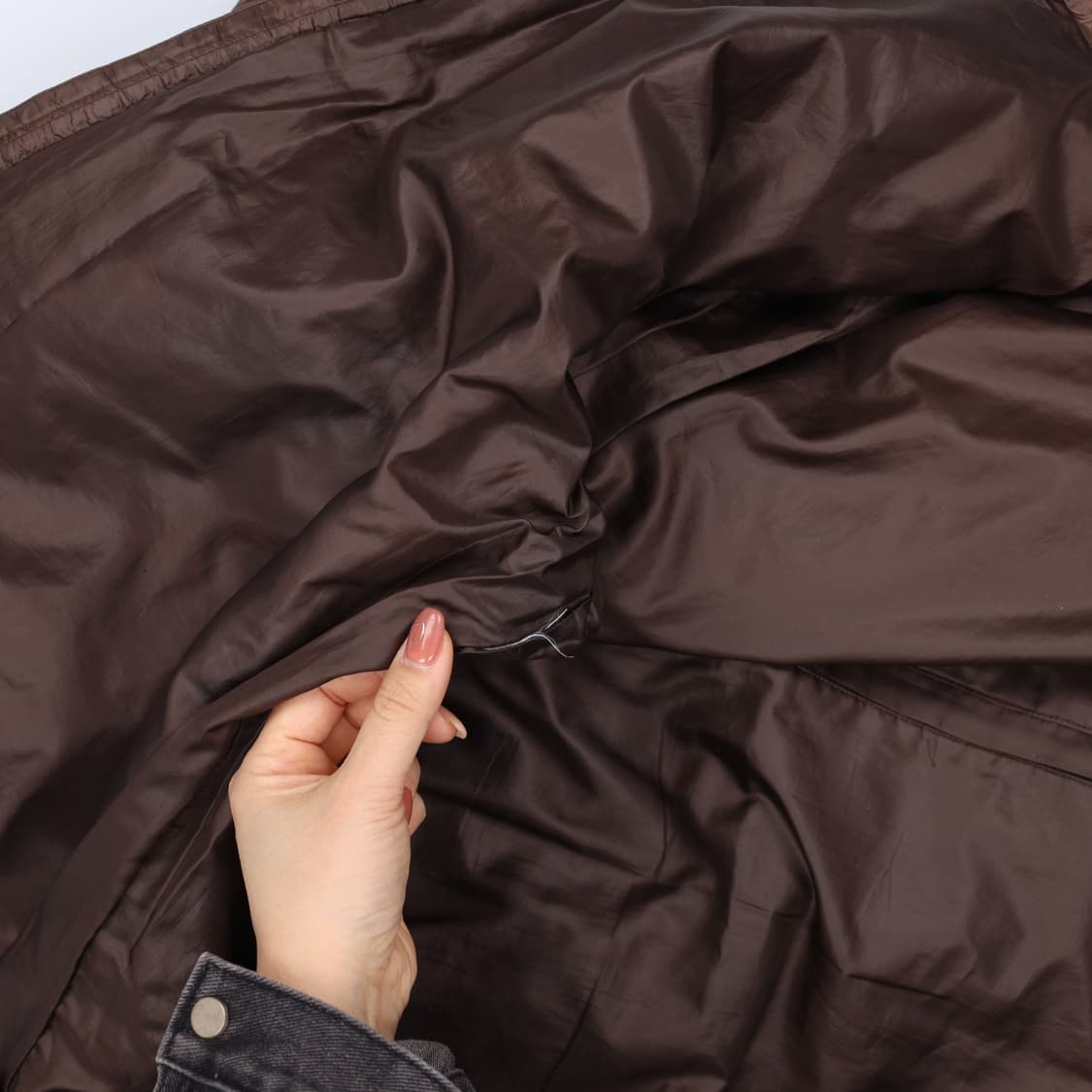 [XL] 노스페이스 빈티지 브라운 경량 패딩 점퍼 0106J 상품이미지4