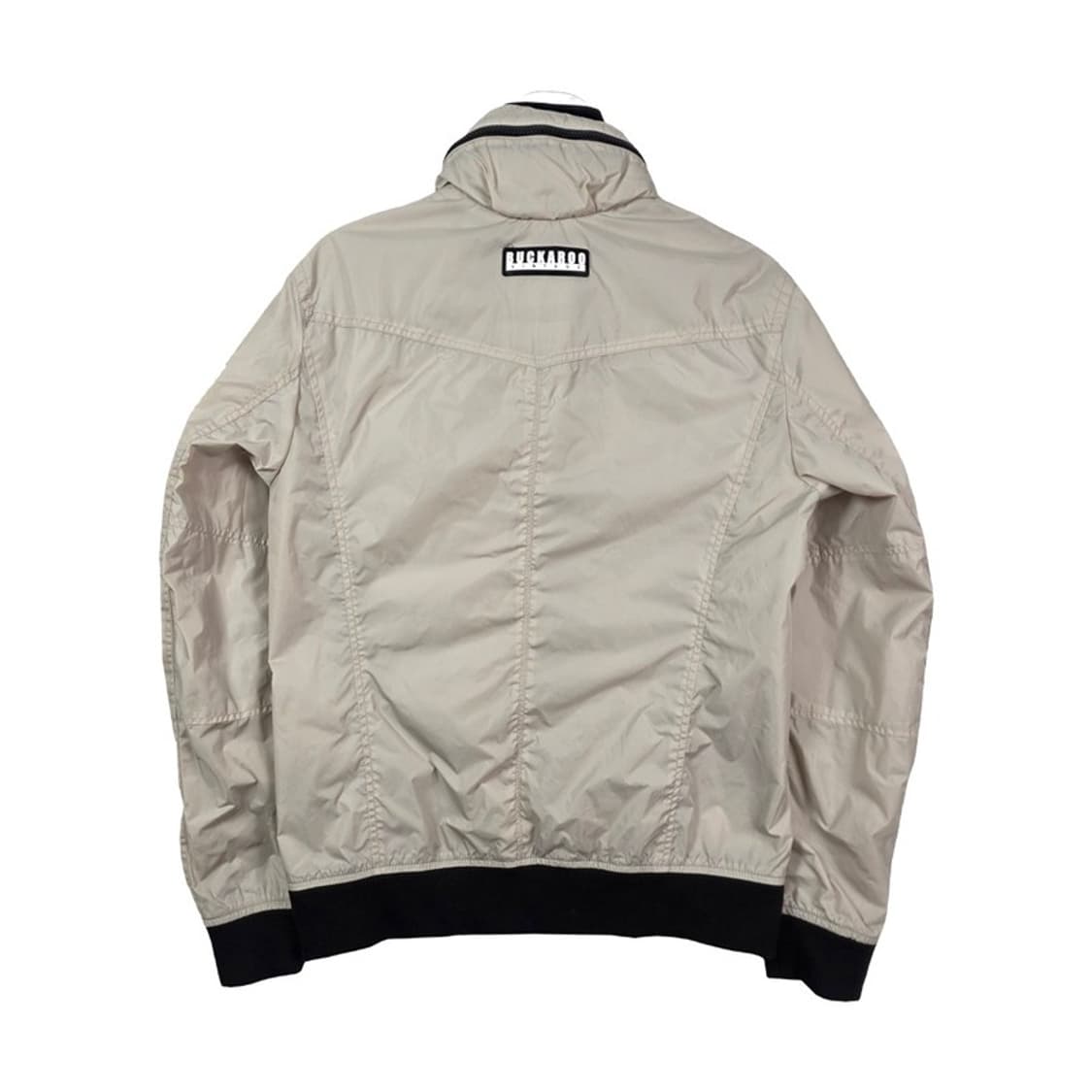 버커루 아이보리 나일론 립스탑 집업 블루종 M 상품이미지2