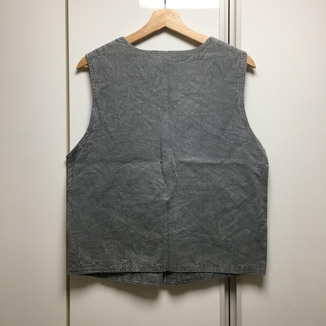 빈티지 베스트 조끼 청 패치워크 모리걸 하구미 히피 상품이미지2