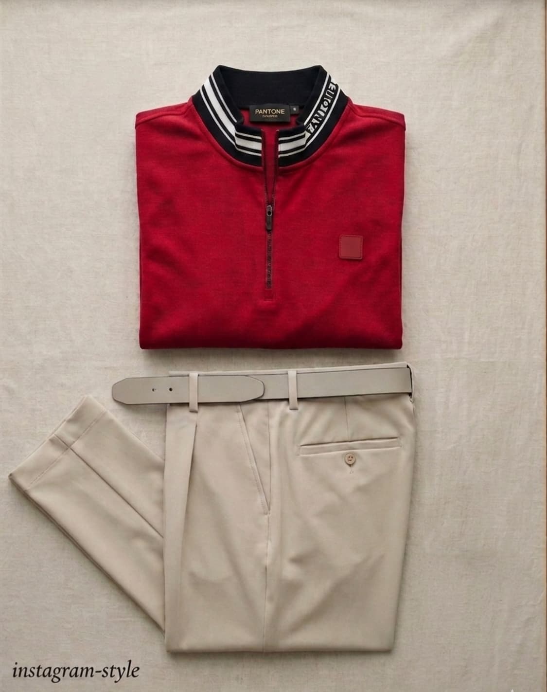 [팬텀(FANTOM)] 남성 반집업 로고 골프 티셔츠 (사이즈 100) 상품이미지1