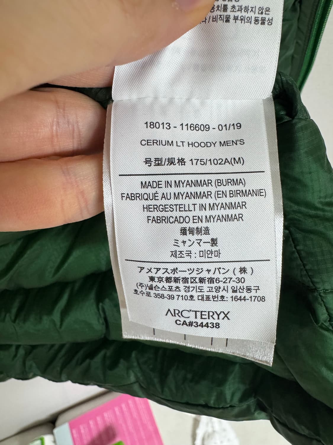 M 아크테릭스 세륨 lt 후디 캐년그린 상품이미지7