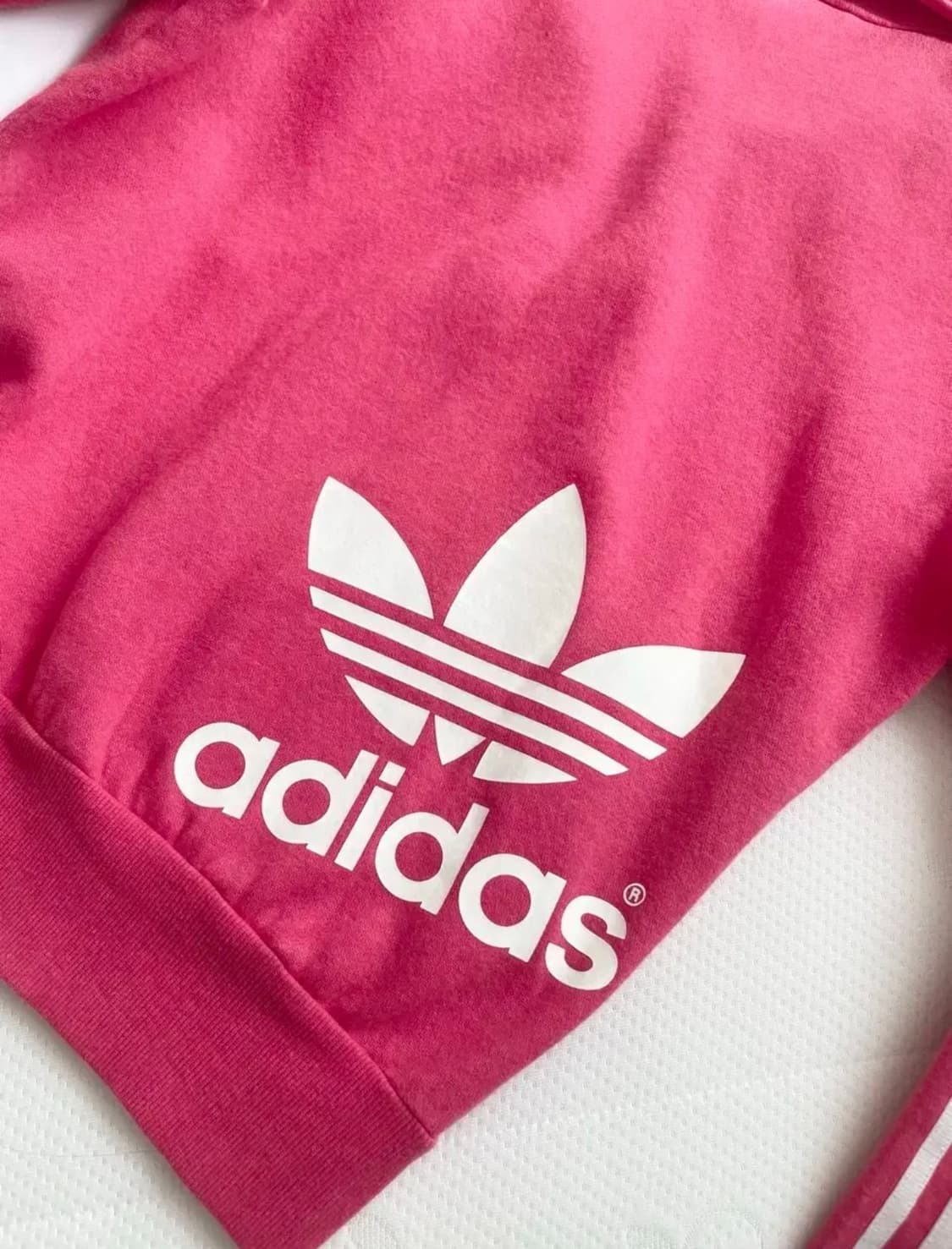 아디다스 파이어버드 코튼 핑크 트랙탑 후드집업 져지 빈티지 상품이미지3