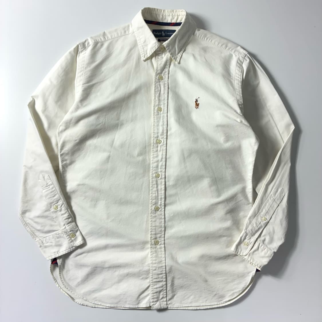 Polo  폴로 랄프로렌 자수 코튼 화이트 옥스퍼드 셔츠  상품이미지1