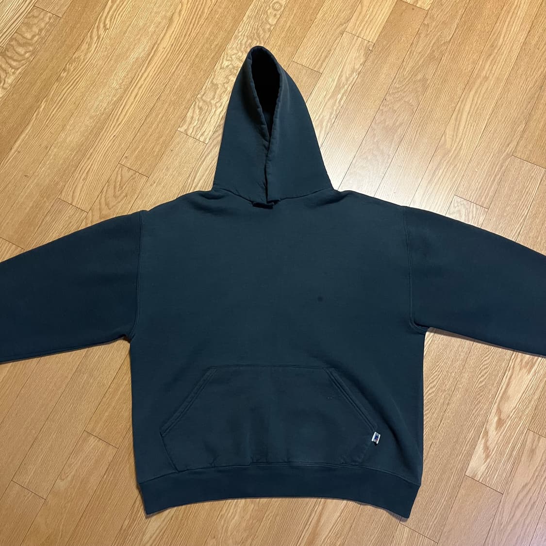 [L] 90s USA 빈티지 러셀 후드 블랙 상품이미지3