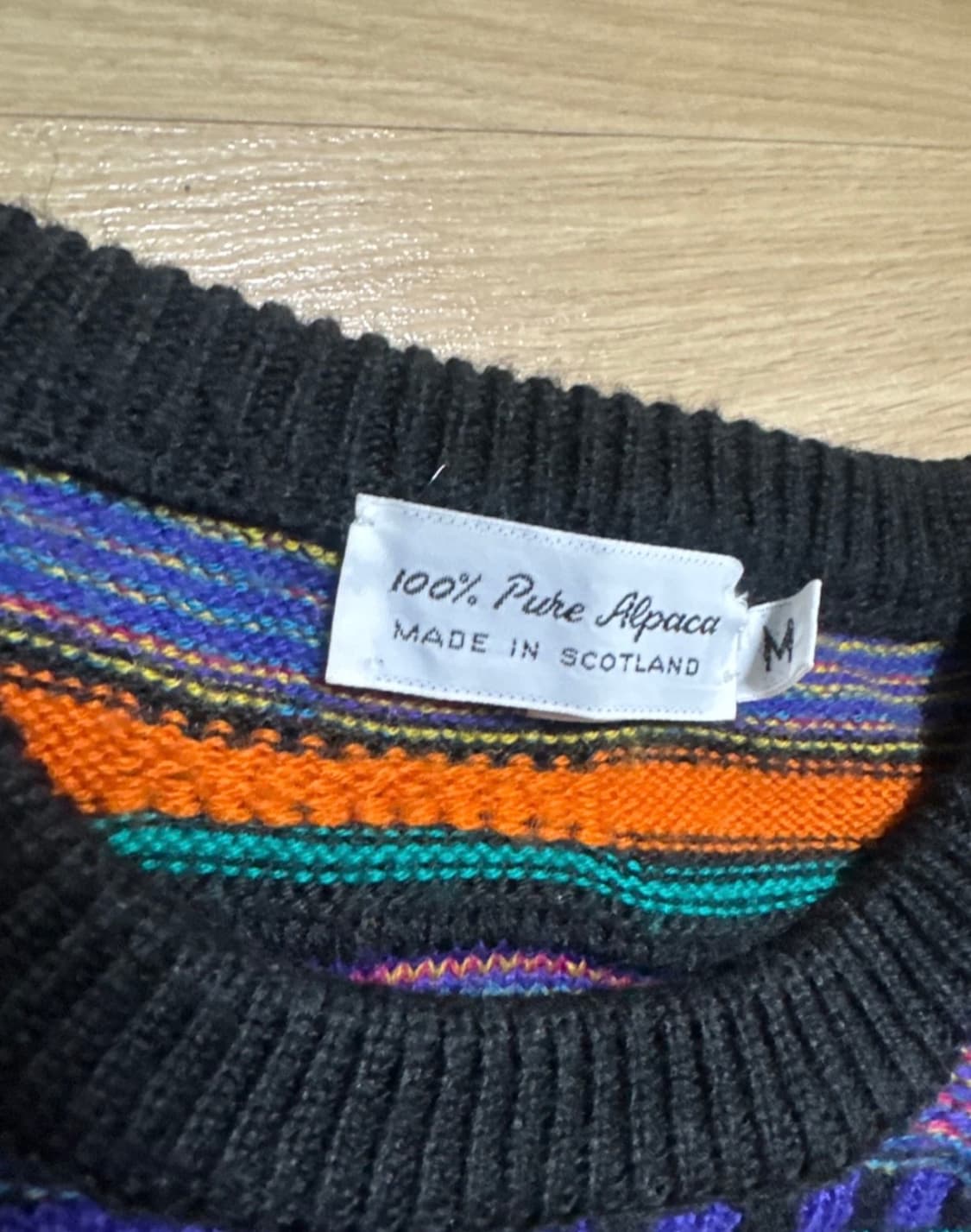 made스코틀랜드) 알파카 100% 니트 M 상품이미지3