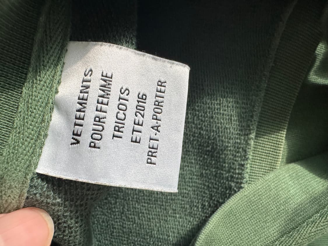 VETEMENTS  Champion 콜라보 POLIZEI 맨투맨 상품이미지5