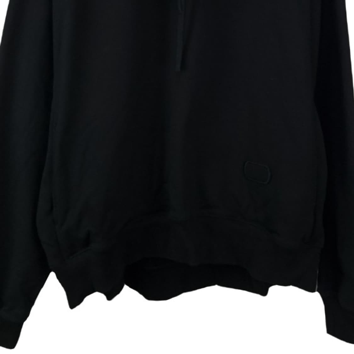 [랏넘버] 그래픽 프린팅 오버사이즈 후드티 블랙 M19556 상품이미지5