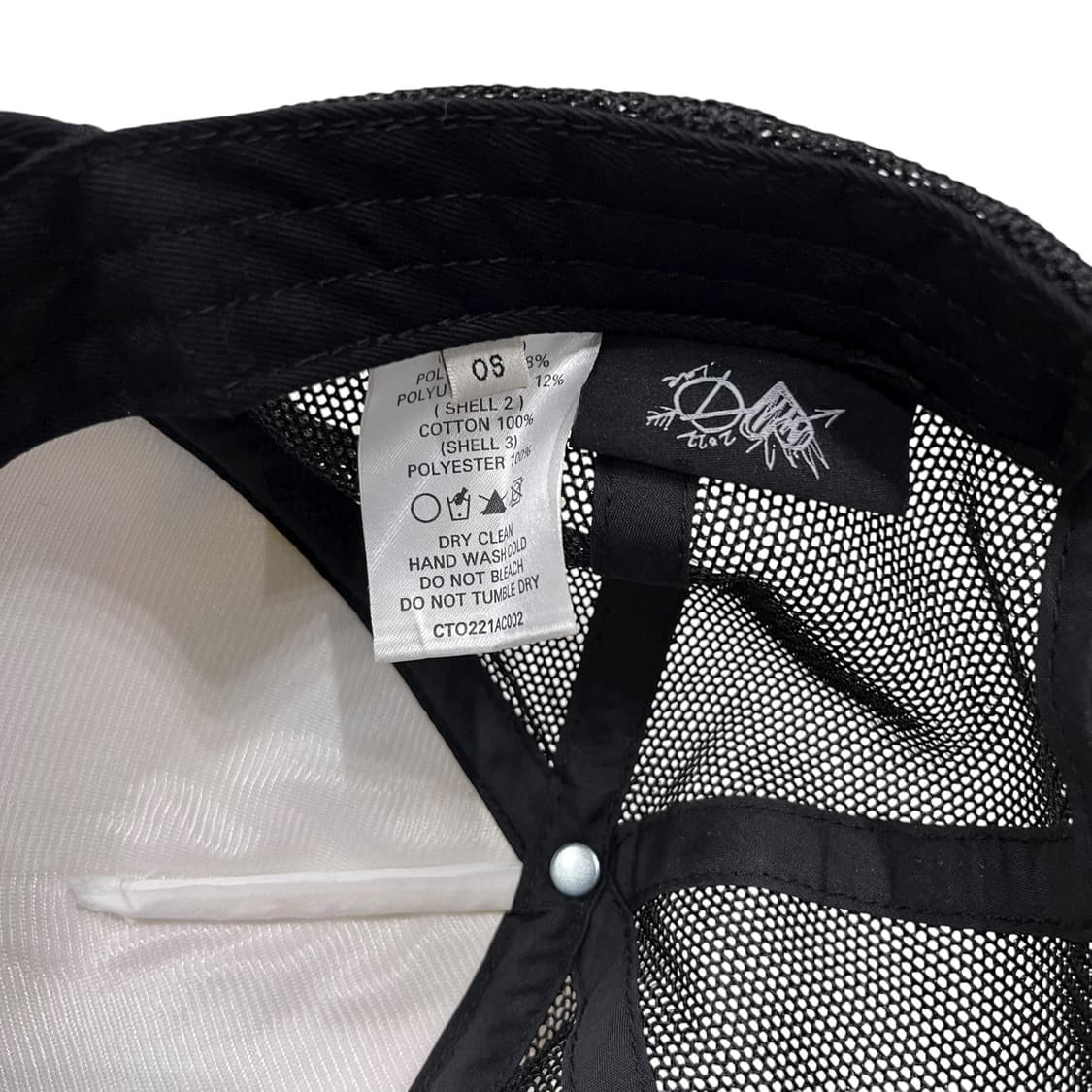 더오픈프로덕트 그래피티 트러커 메쉬캡 모자 블랙 화이트 상품이미지6