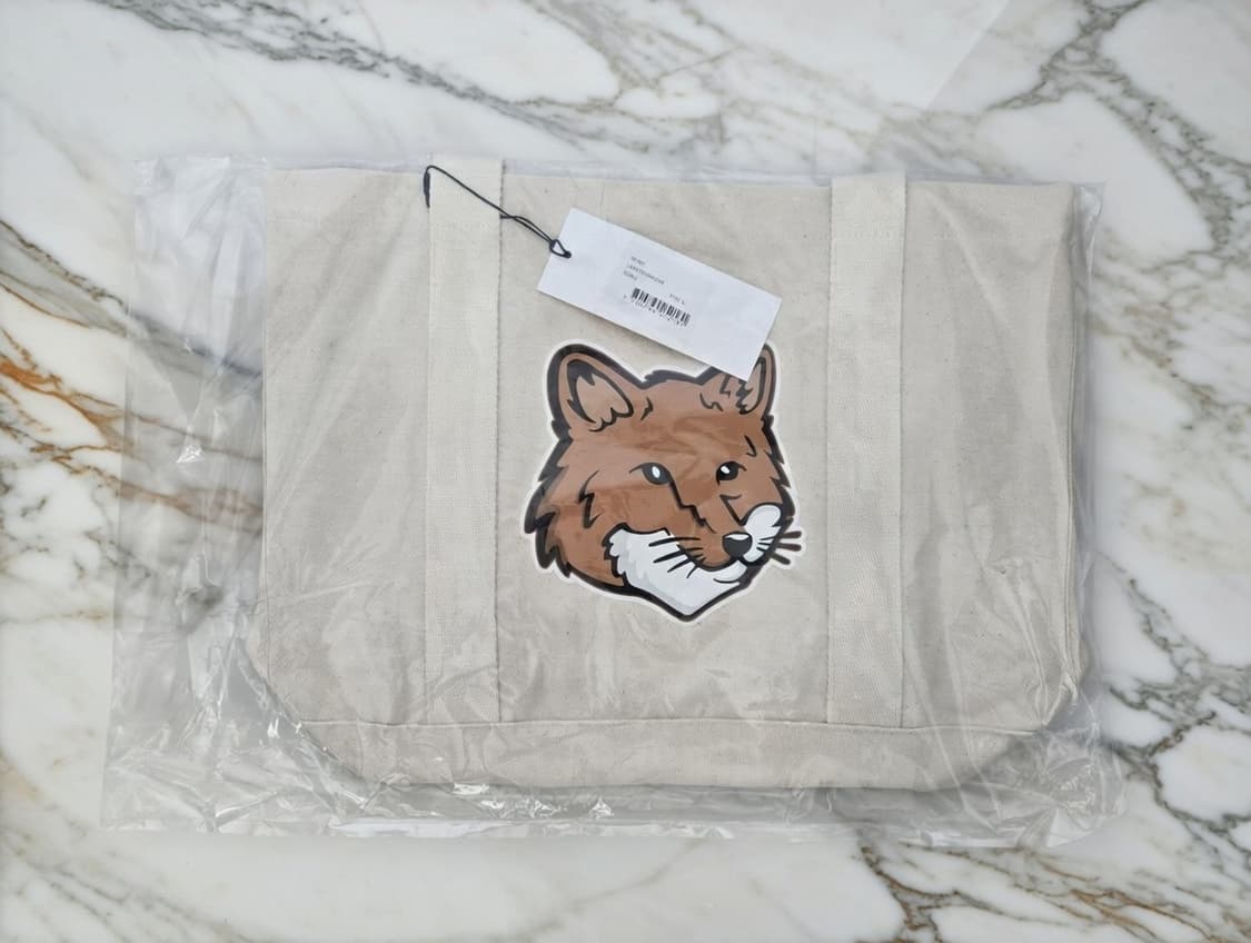 <새상품> 메종키츠네 에코백 (에크루) 상품이미지6