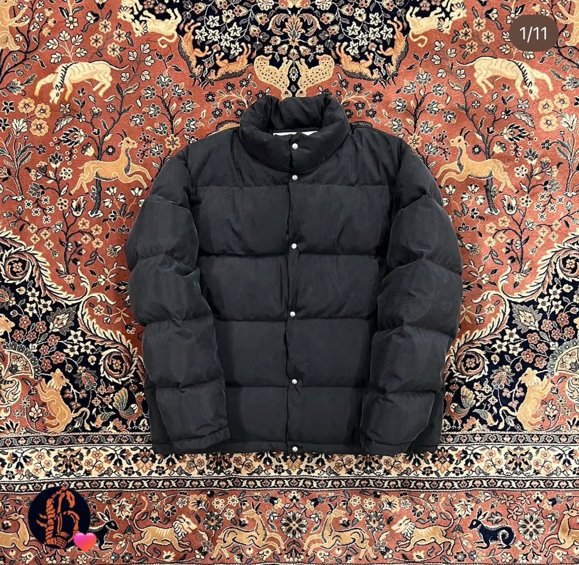 블랙아웃 실크패딩 s사이즈팝니다 상품이미지1