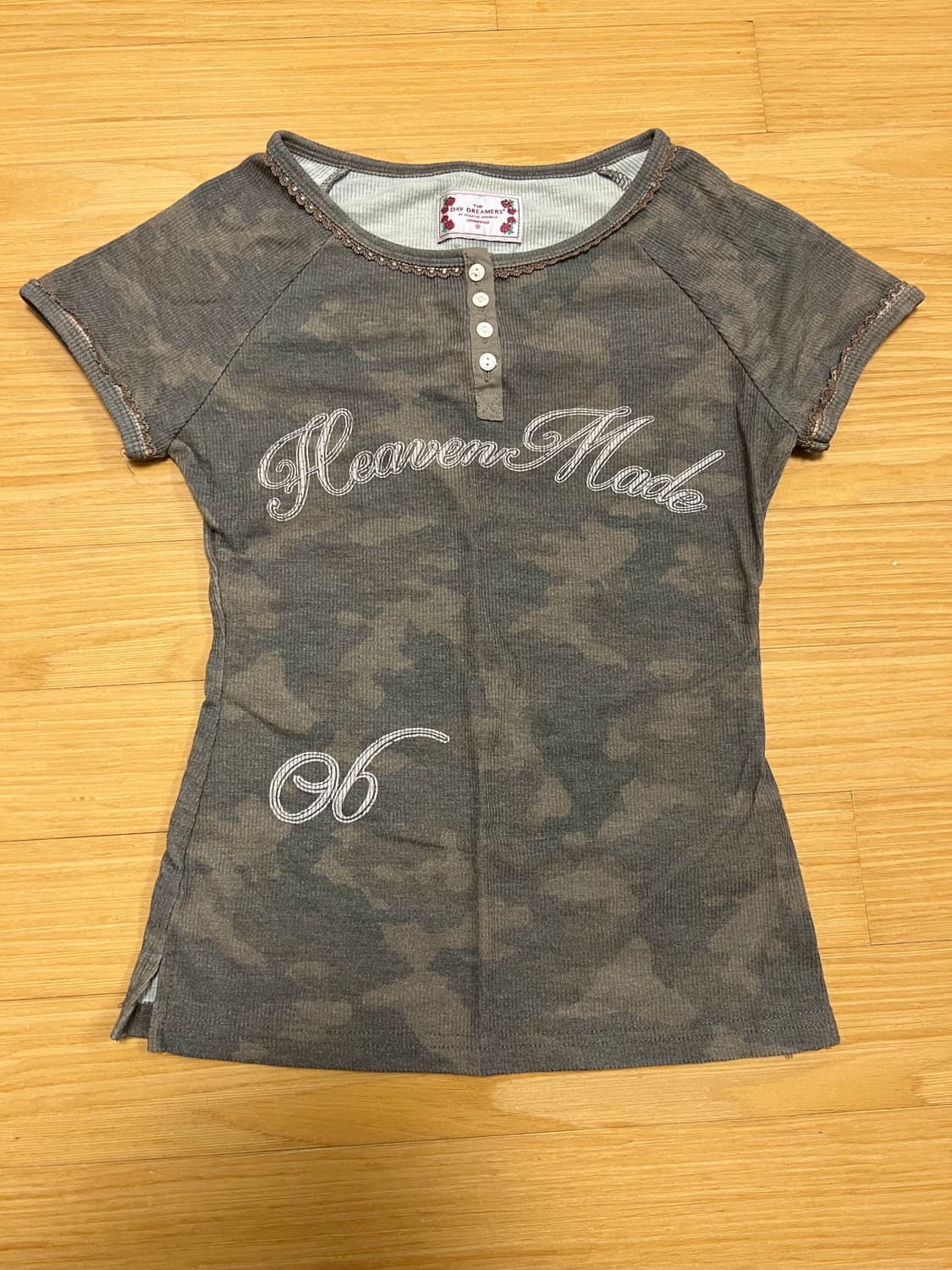 스컬프터 헤븐리 버튼 다운 카모 티 포레스트 S 상품이미지7