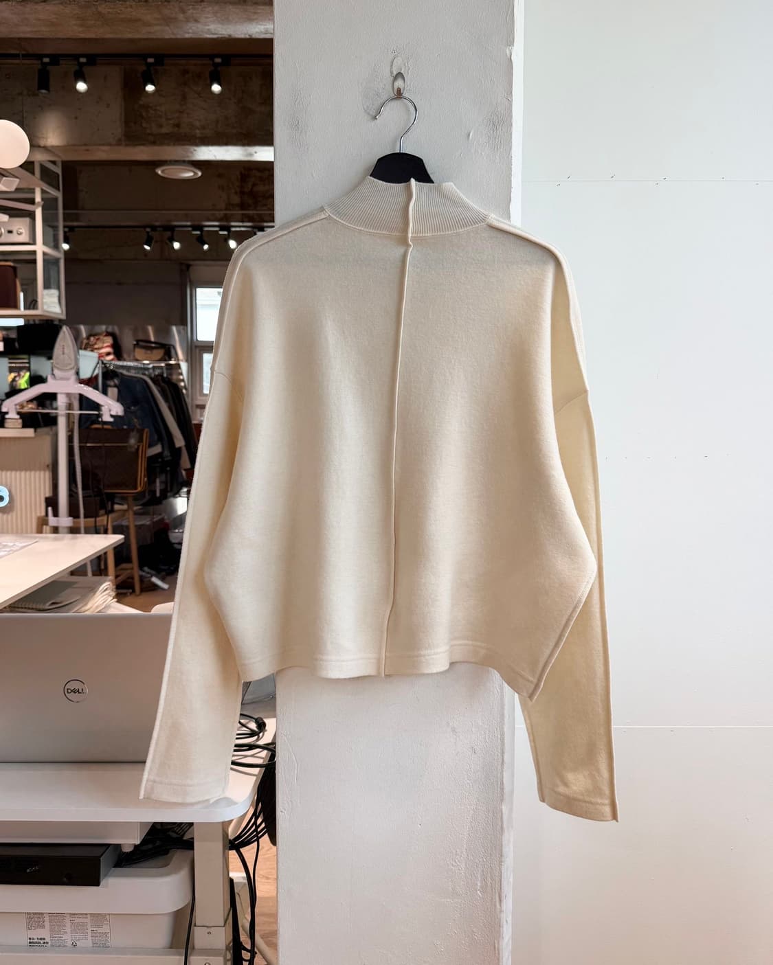 질샌더 아이보리 라나울 니트  상품이미지7