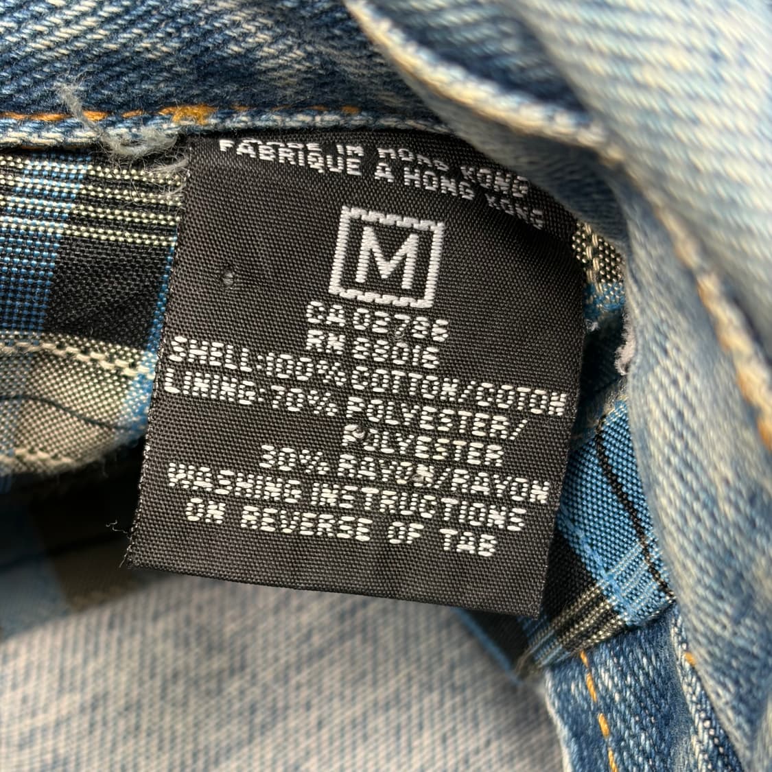 90s 펠레펠레 올드스쿨 빈티지 데님 트러커 자켓 M 상품이미지8