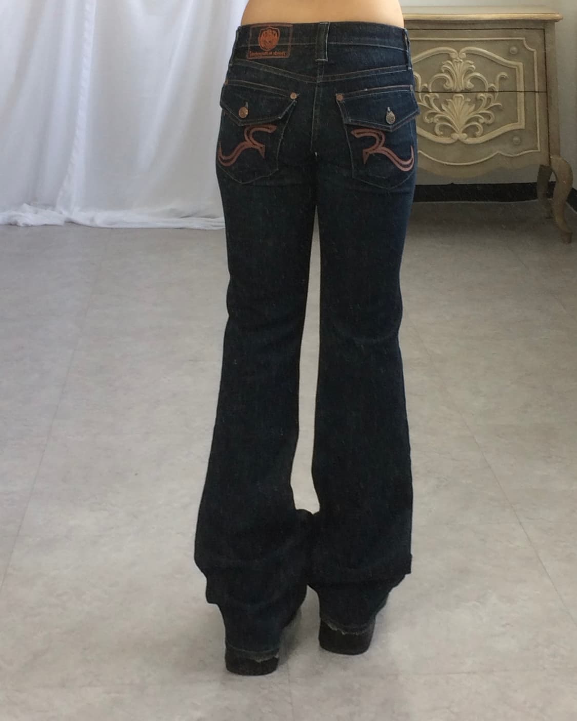 Back pocket point denim pants 상품이미지1