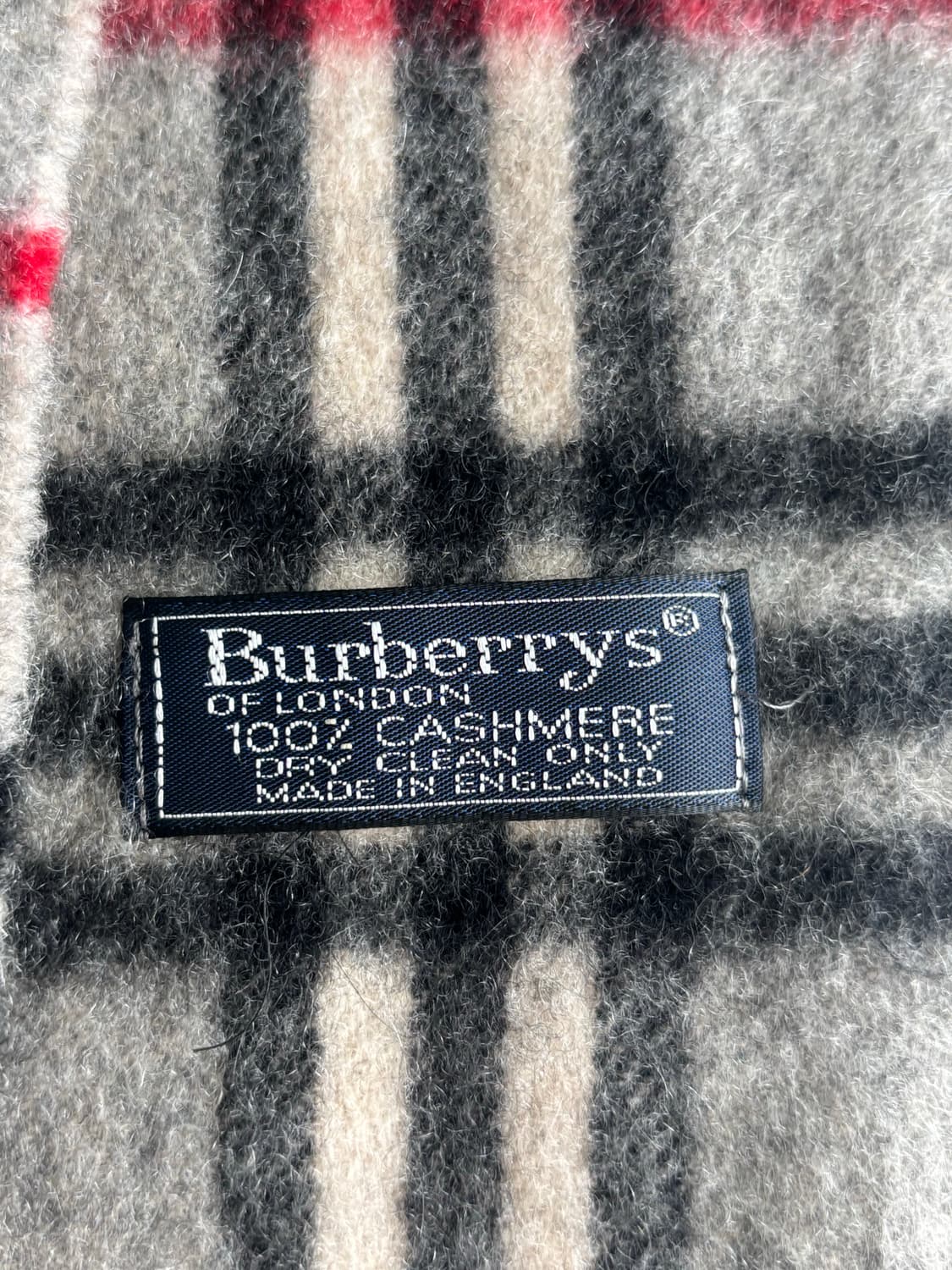 Burberry 버버리 그레이 노바체크 캐시미어 머플러 상품이미지5