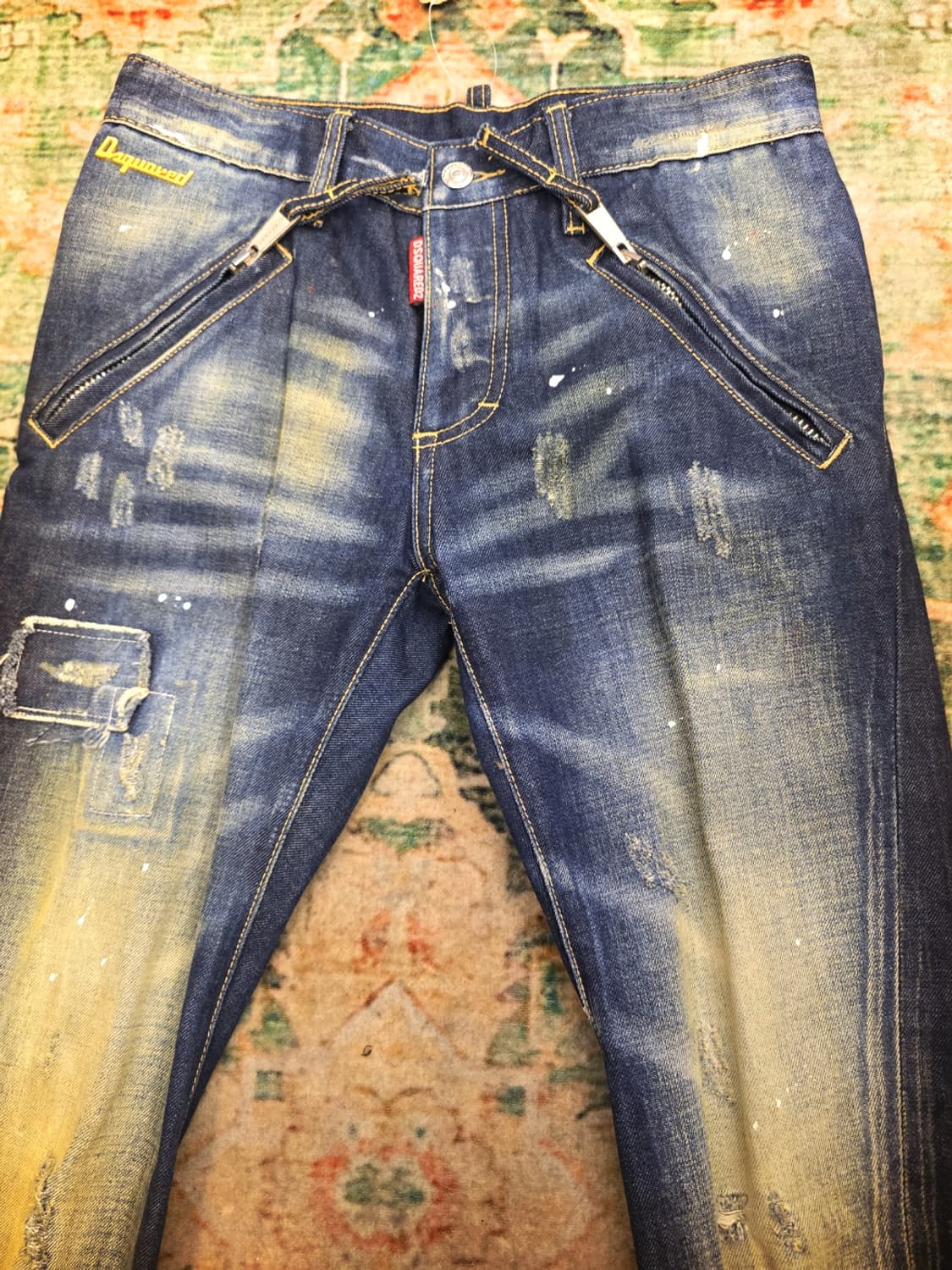 디스퀘어드2(Dsquared2)지퍼 디테일 스키니 쿨마이너 데님 진 상품이미지2