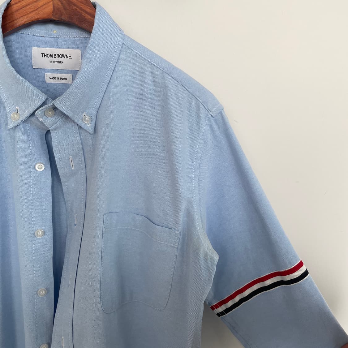 톰브라운 옥스포드 스트라이프 그로그랭 암밴드 클래식 셔츠 상품이미지3