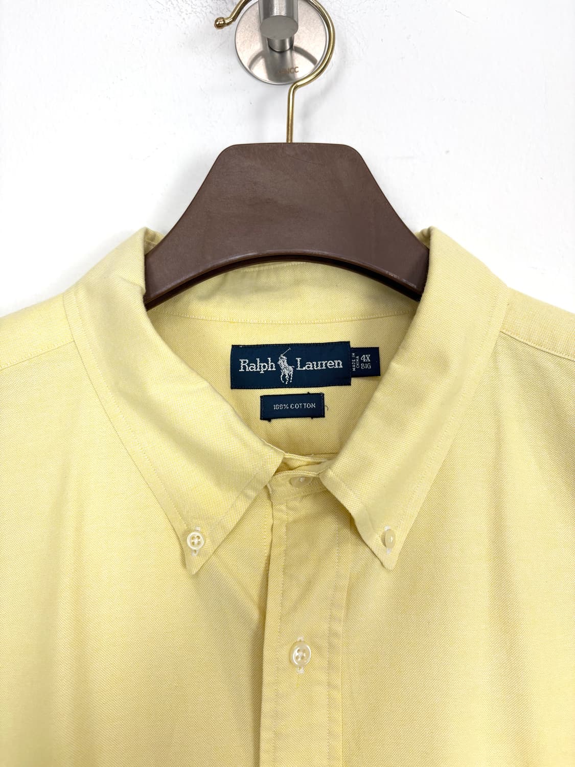 [5XL]POLO 연노랑 긴팔 셔츠 상품이미지5