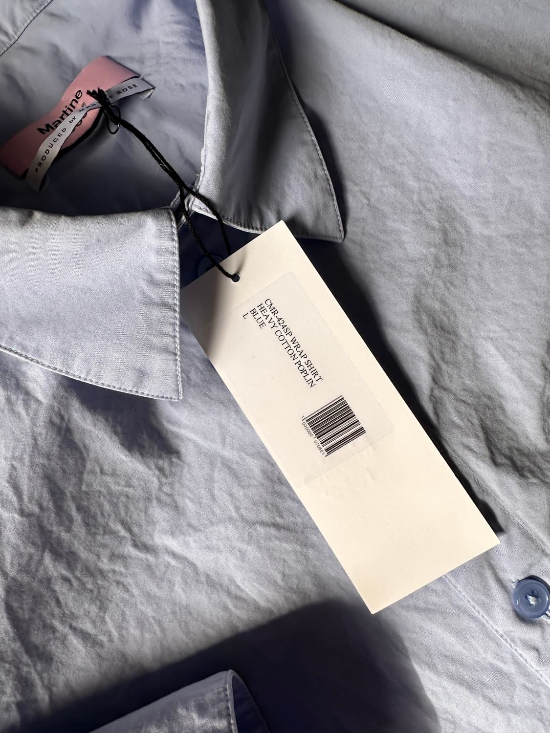 마틴로즈 / 로고 랩 셔츠 / L 상품이미지3