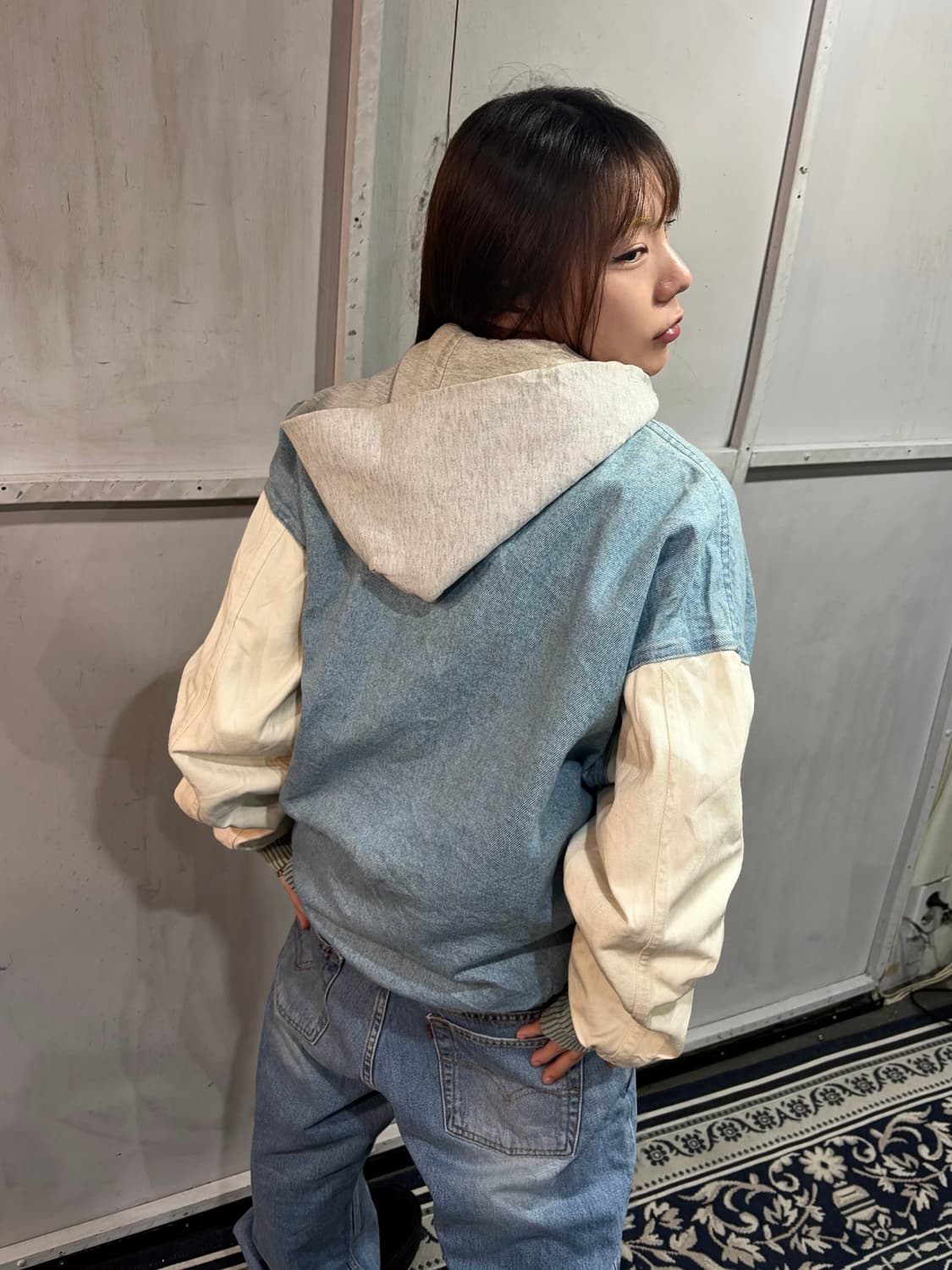 80s American Vintage denim varsity jk 상품이미지4