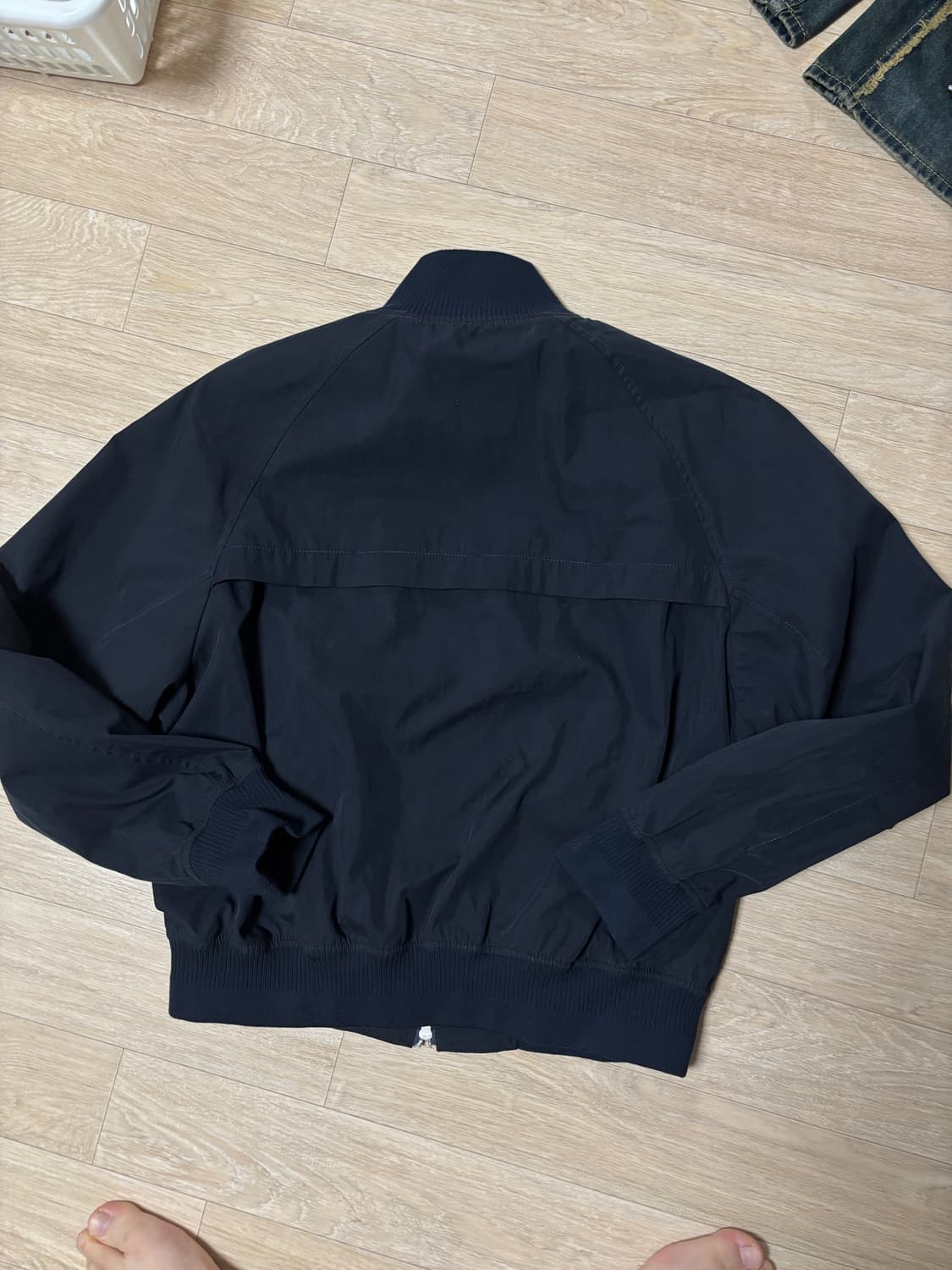 쿠어 립 하이넥 해링턴 자켓 아우터 점퍼 네이비 M 상품이미지2