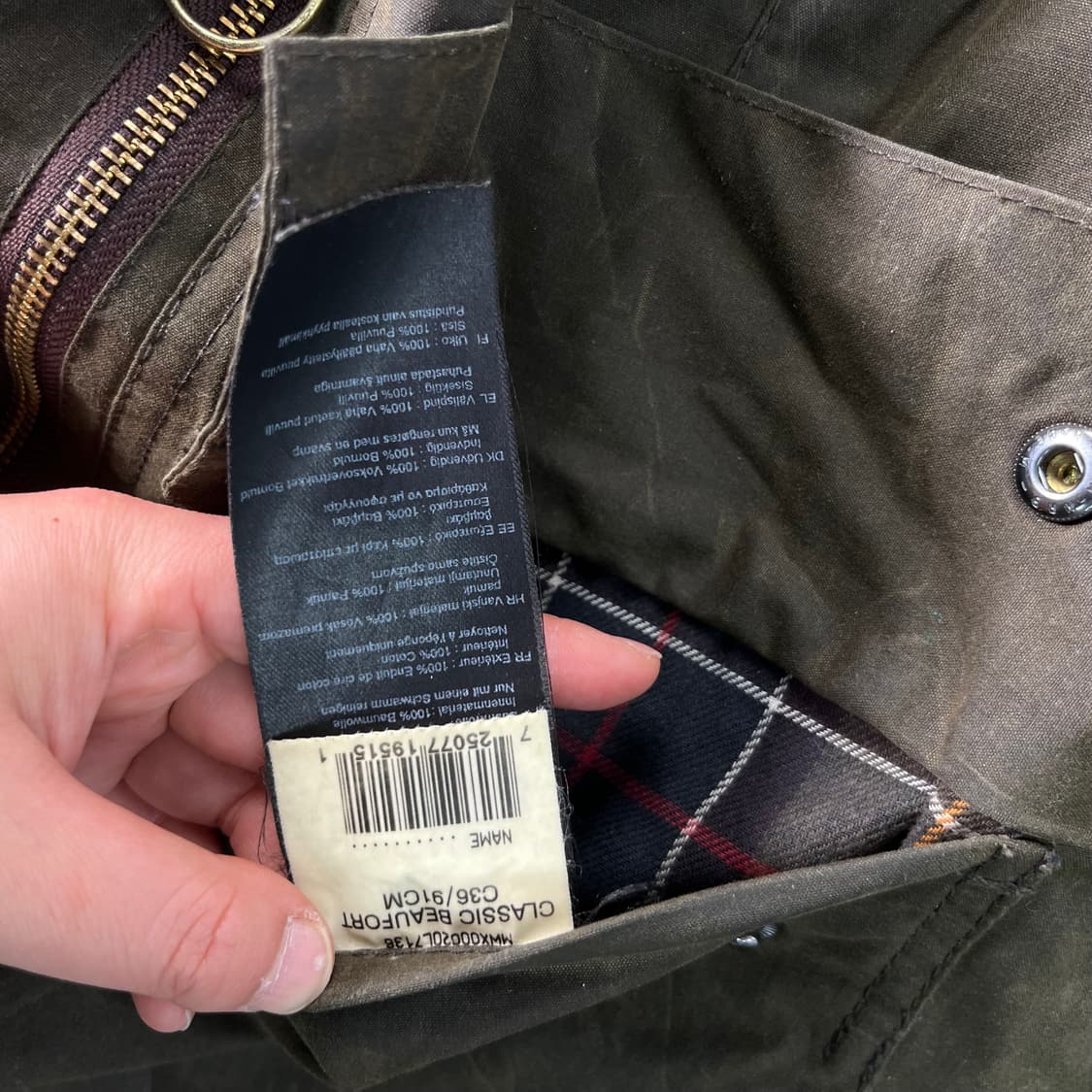 95 바버 뷰포트 왁스자켓 상품이미지9