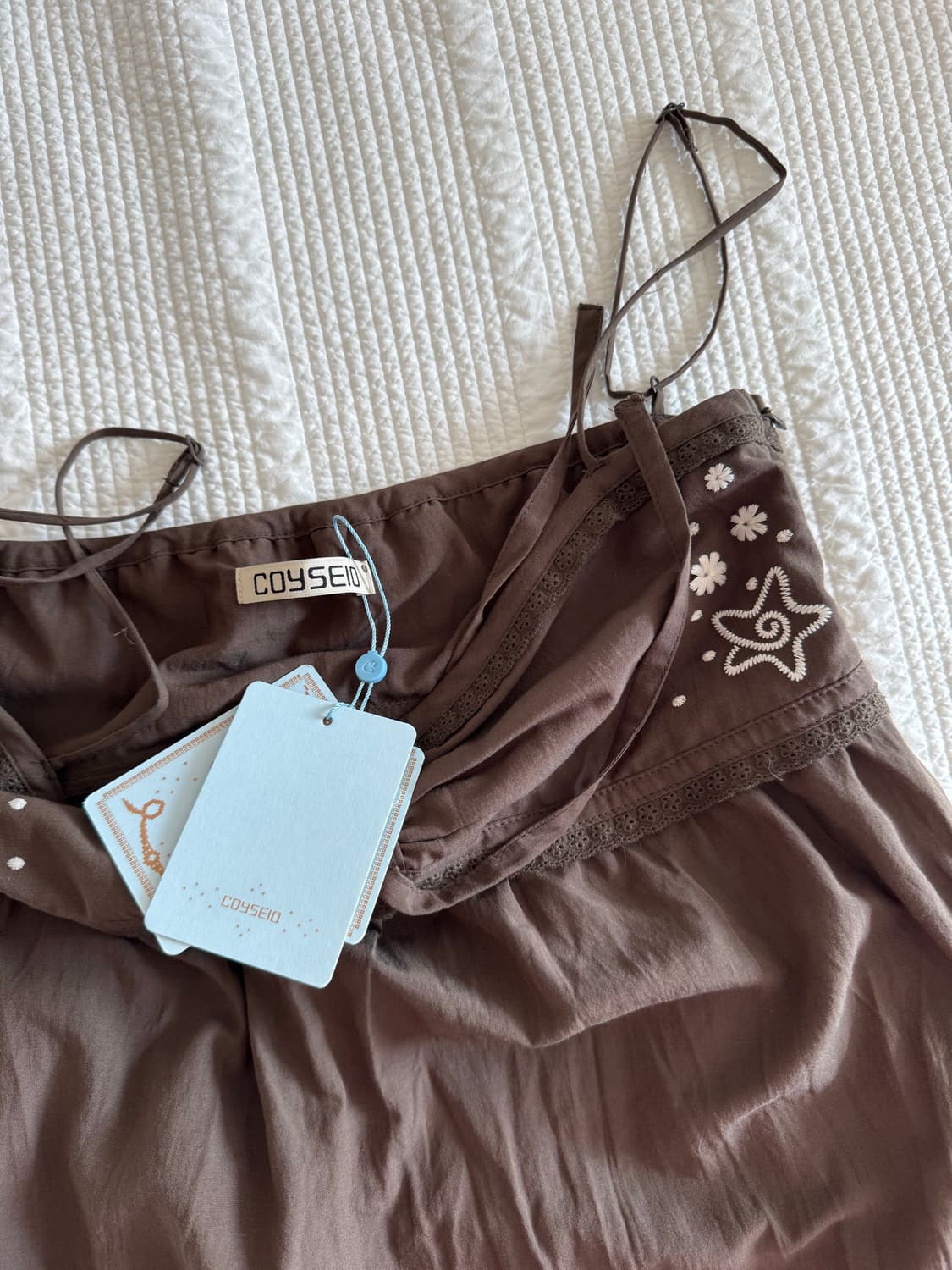 solar stitch sleeveless brown 상품이미지2