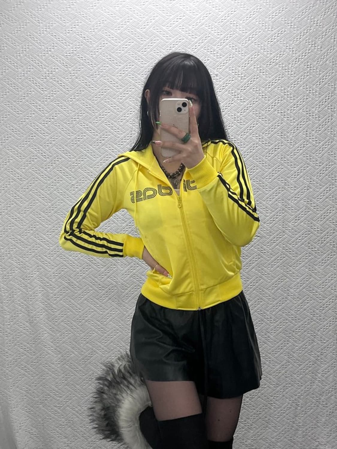 아디다스 올드스쿨 Y2K 큐빅로고 후드 져지 집업 85 C09142 상품이미지1