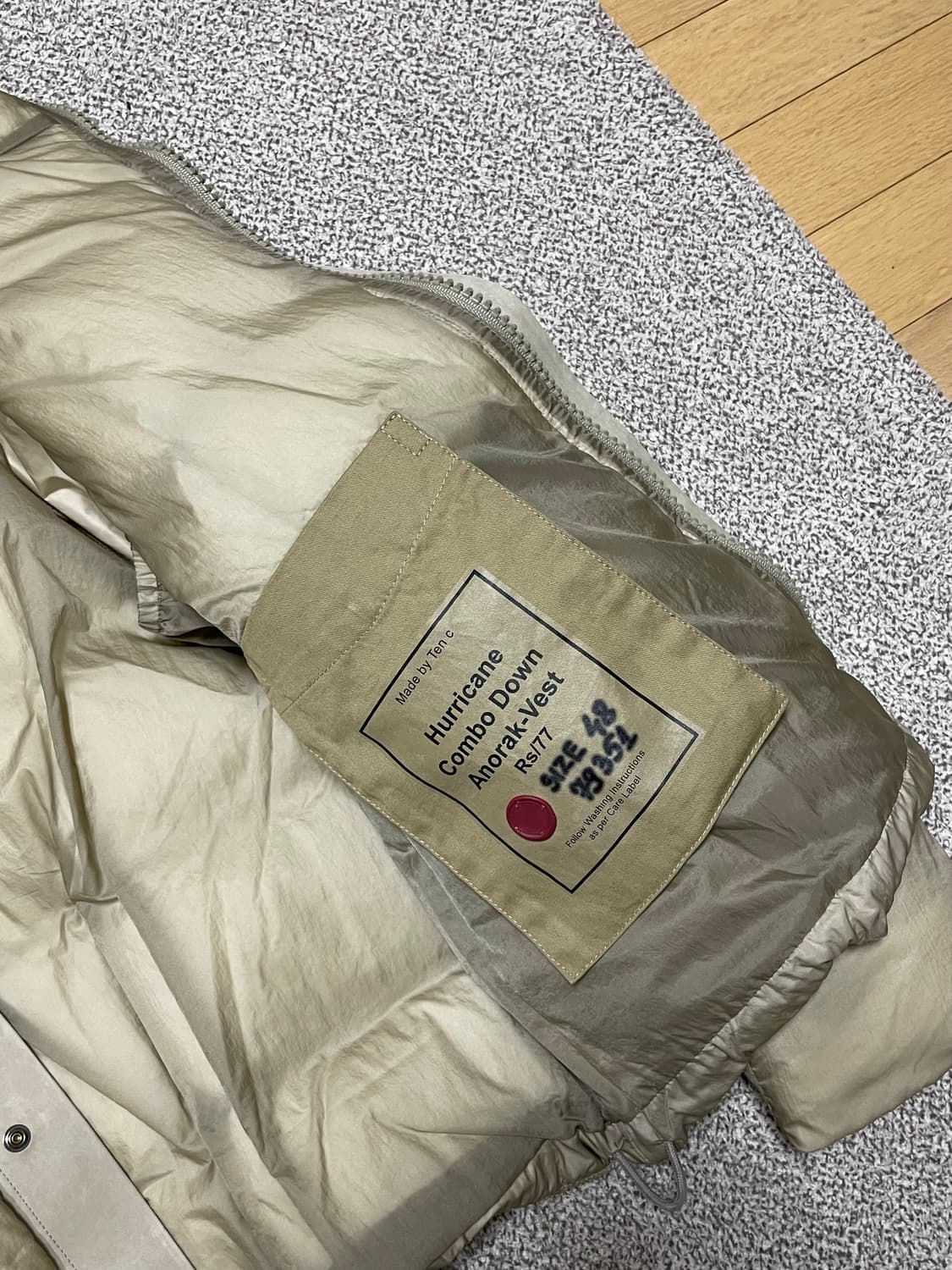 텐씨 허리케인 콤보 패딩 (48) 팝니다. 상품이미지3