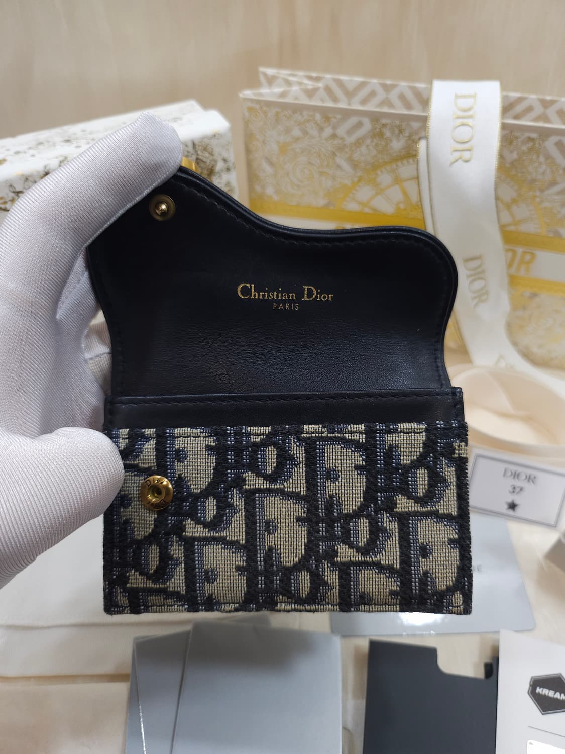 디올 오블리크 새들 카드지갑 상품이미지4