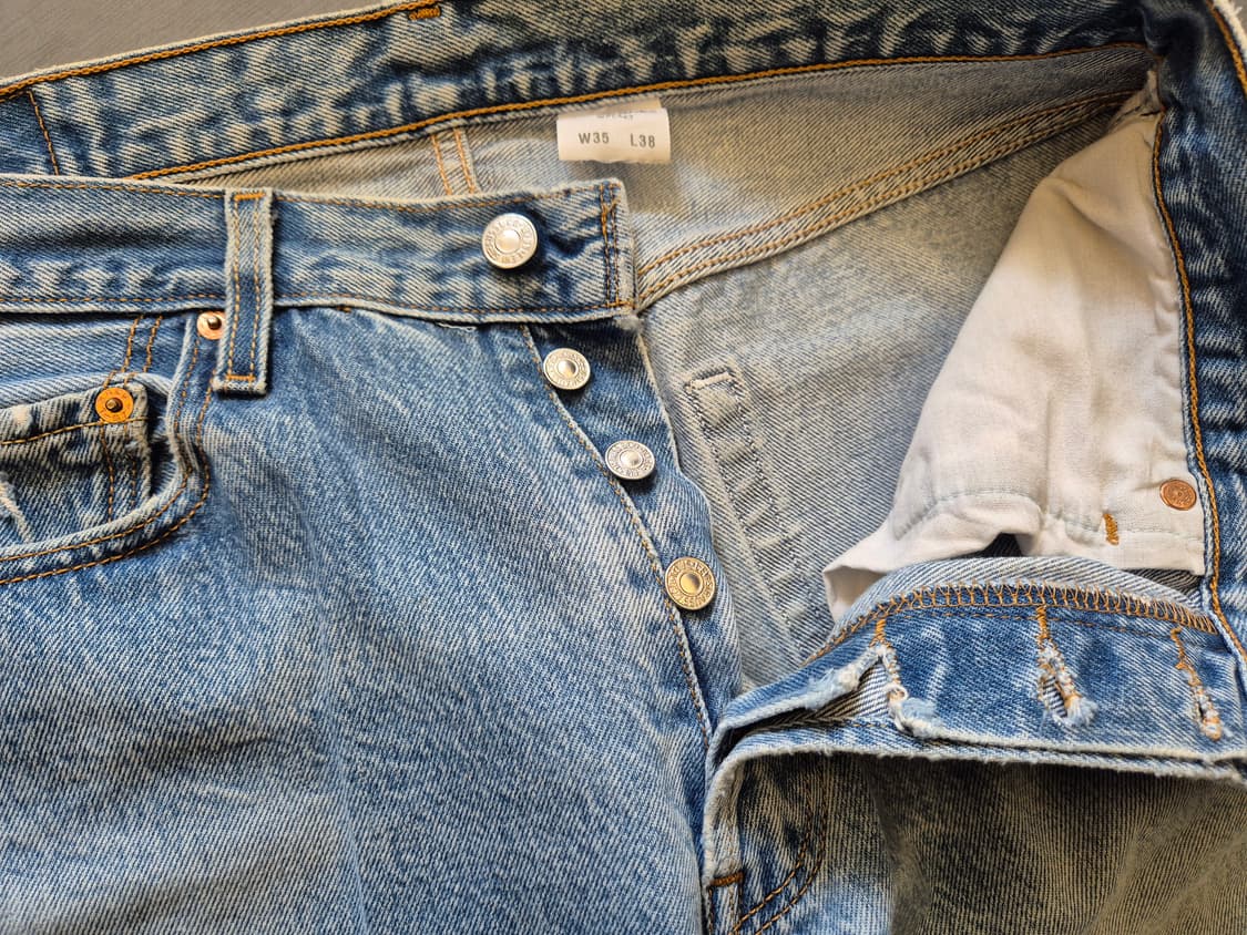 00s 리바이스501xx 디스트레스드 데님 팬츠 상품이미지7