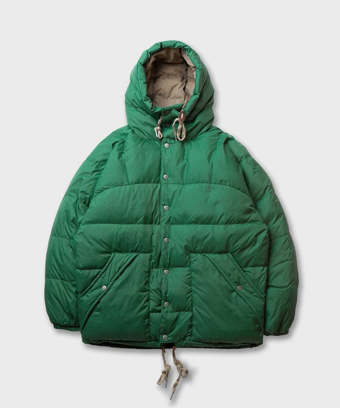 비헤비어 오버핏 시에라 패딩 파카 그린 2사이즈 상품이미지3