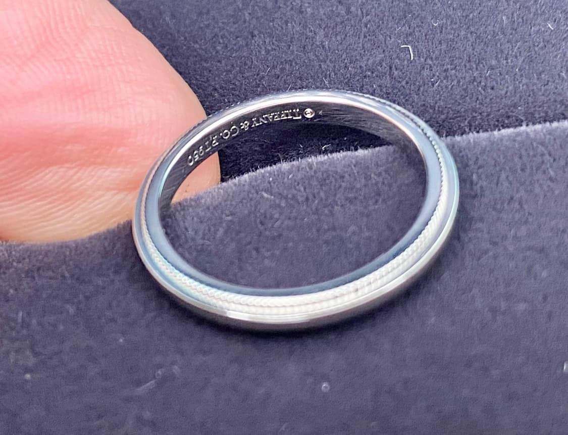 티파니 밀그레인 PT950 백금 49호 2mm 링(국내9호) 상품이미지7