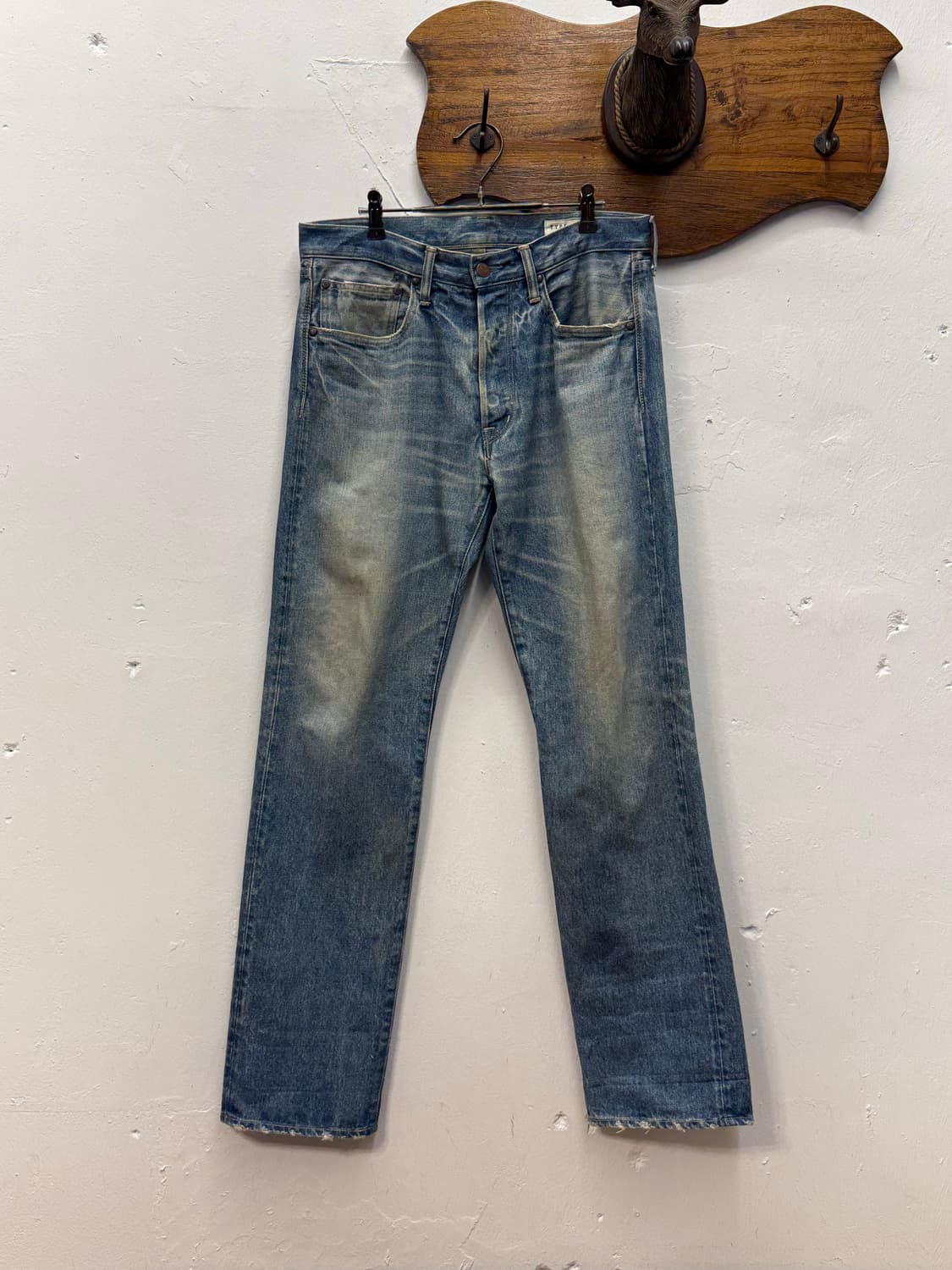 아비렉스 타입 블루 셀비지 데님 팬츠 상품이미지2