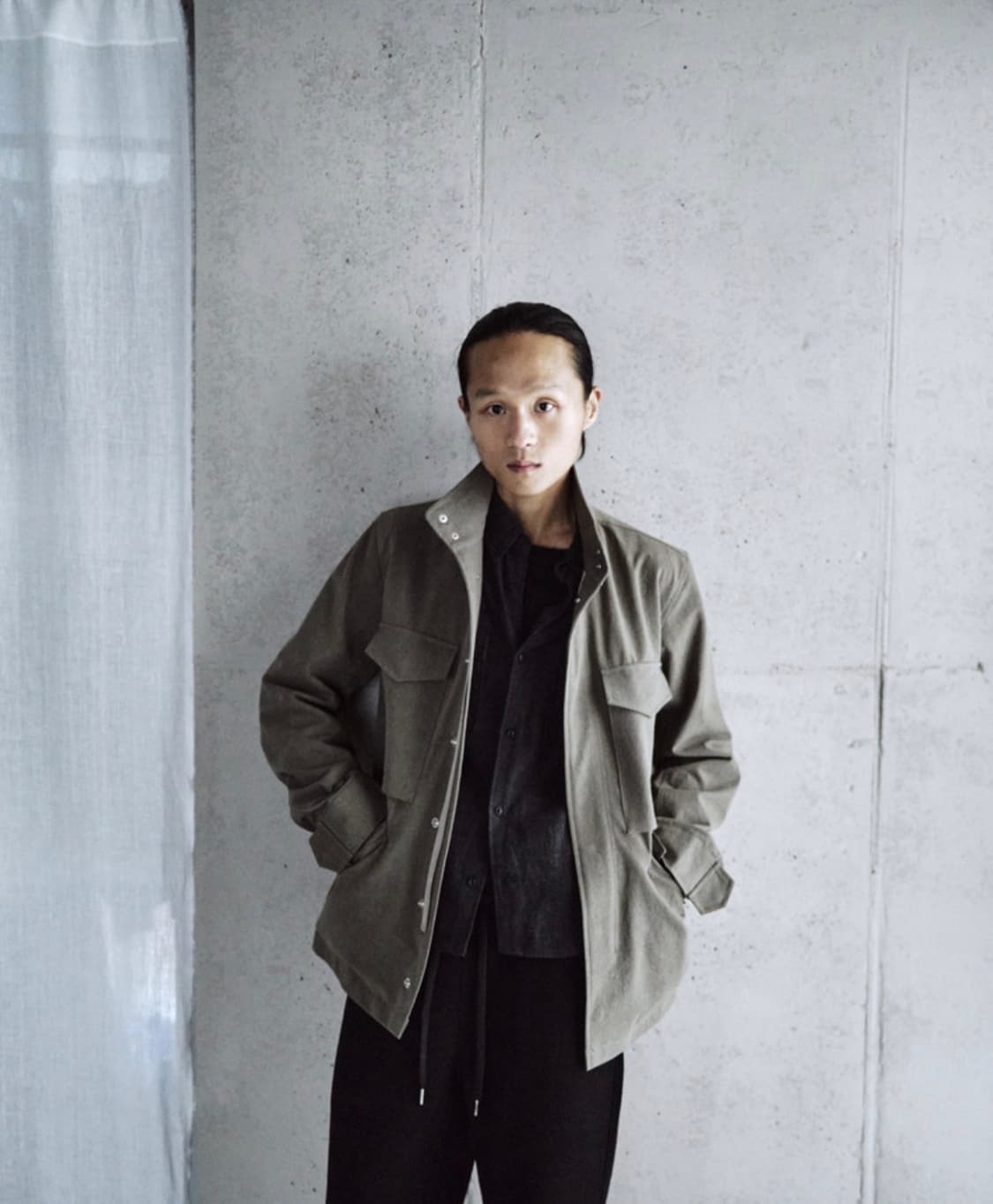 모노프리베 Textured M65 자켓 washed olive 상품이미지2