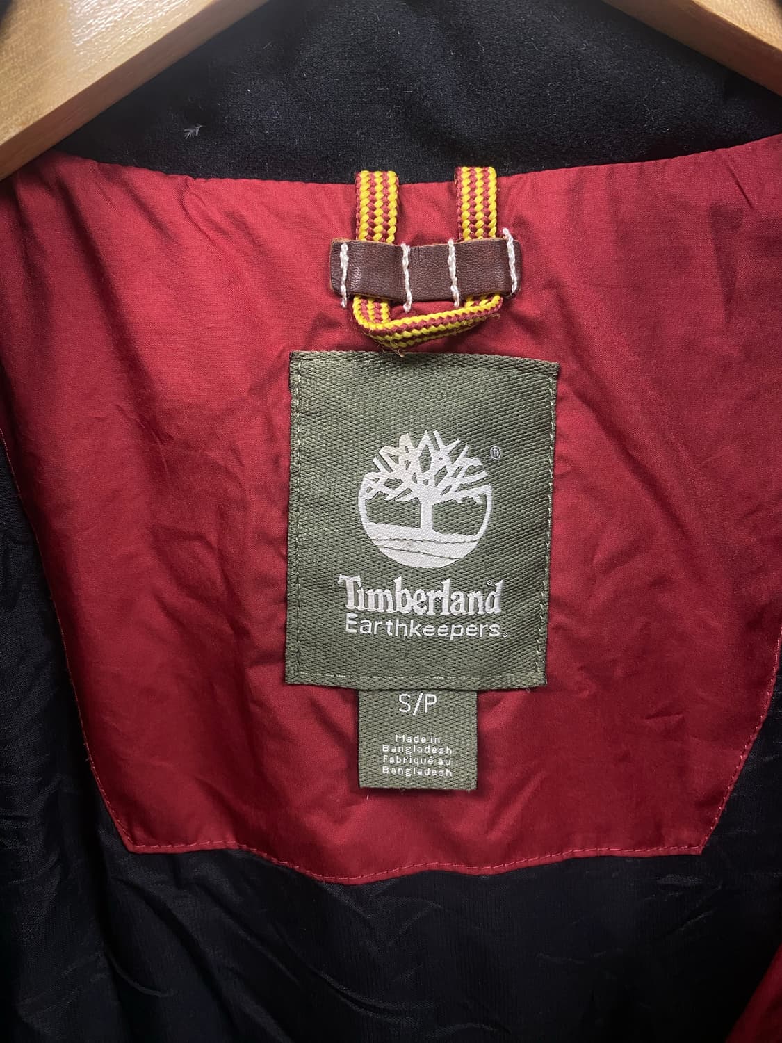 팀버랜드 버건디 컬러 패딩 S-M 상품이미지7