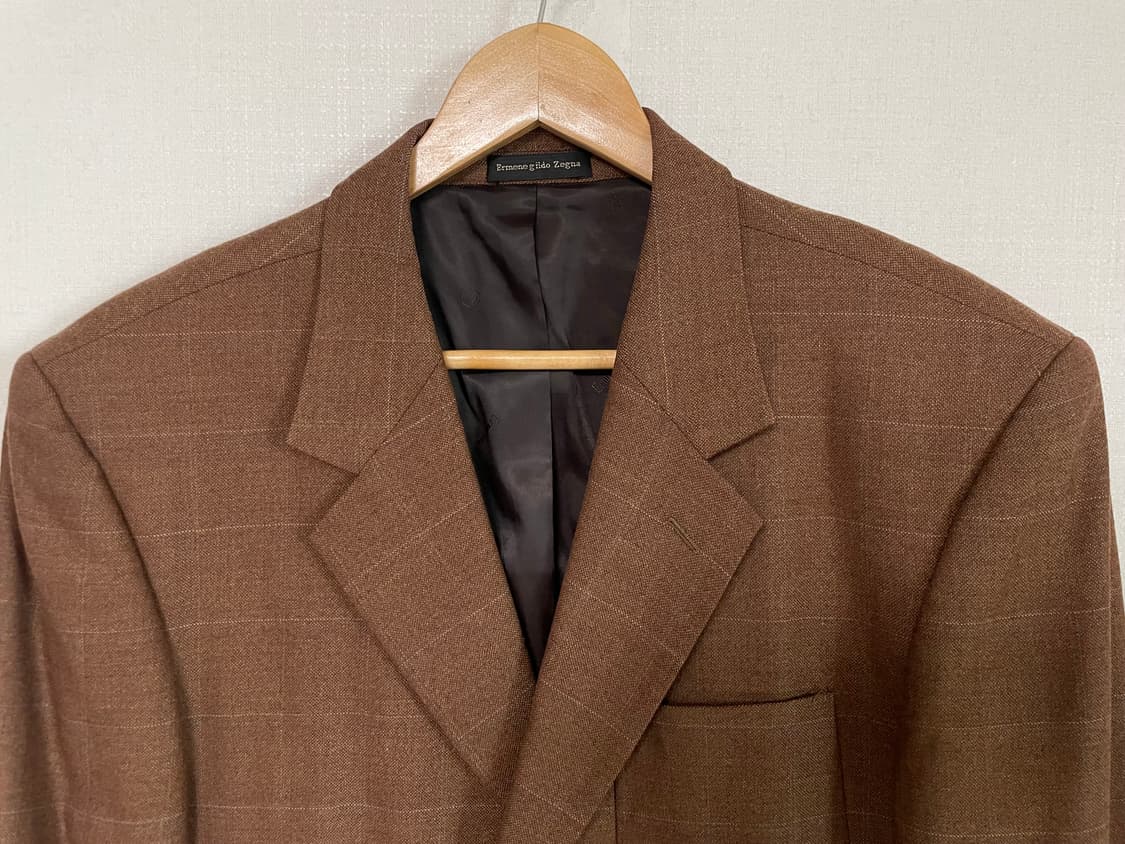 Ermenegildo Zegna 체크 블레이저 50사이즈 정품 상품이미지3